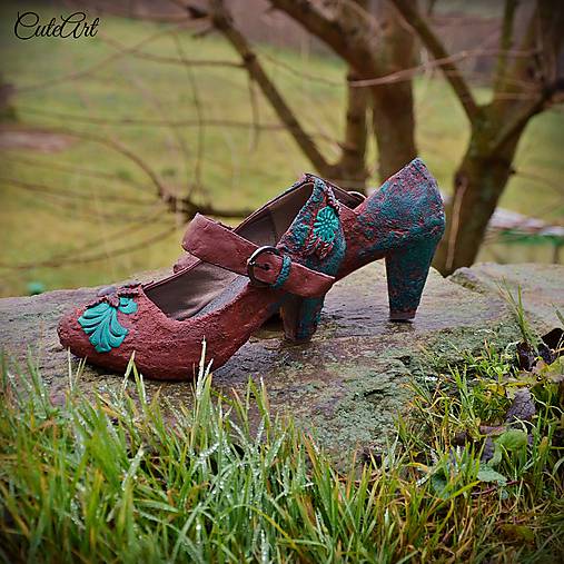 Elfské - unikátne zdobené dámske topánky