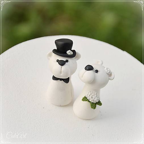 Ľadové medvede - menovky/darčeky pre svadobčanov