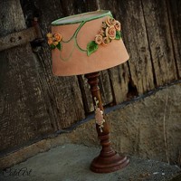 Ružová záhrada - stolová lampa