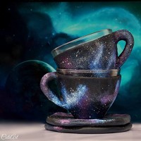 Celý vesmír - veľká šálka na kávu