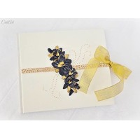 Luxusná svadba - kniha hostí s orchideami