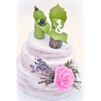 Svadba v prírode - figúrky na svadobnú tortu