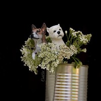 Figúrky do svadobnej kytice - podľa fotografie zvierat