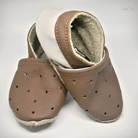 Detská obuv - kožené capačky - papuče pre prvé kroky