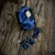 Ruže v modrom - sada hodiniek, náušníc a prívesku